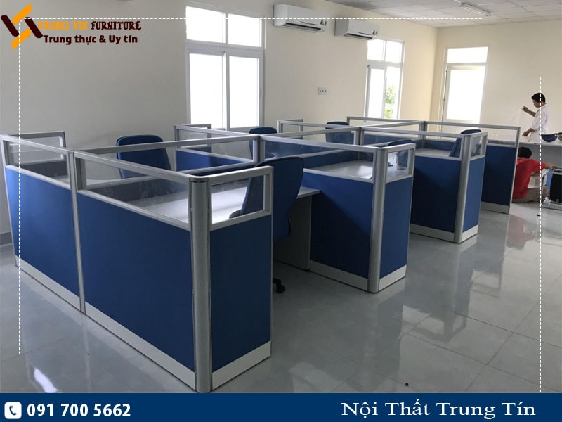 Vách ngăn văn phòng nỉ hiện đại, giá tốt - VNNK11